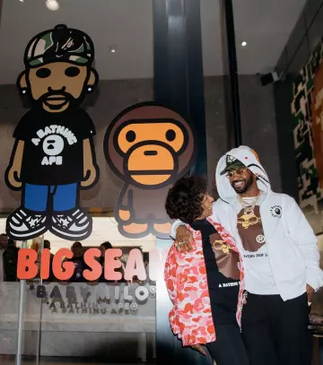 Casquette Bape x Big sean (vert) de Big Sean sur le compte Instagram de @bigsean