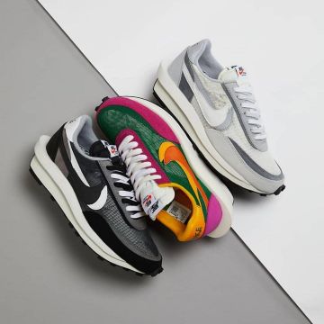 Nike LD Waffle sacai Summit White en la cuenta de Instagram de @snkrslist