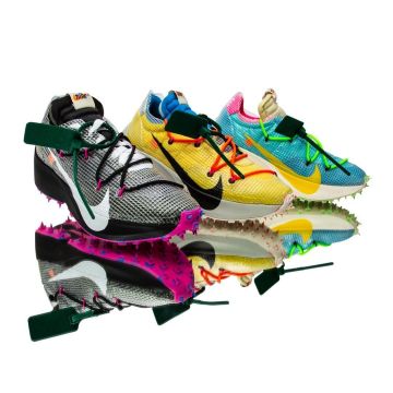 Nike Waffle Racer Off-White Black (W) on the account Instagram of @flightclub