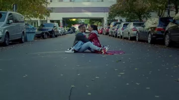 Nike Jordan 1 mid patent black white gold worn by Michael B. Michael B. Jordan in the video Snoh Aalegra - Whoa 