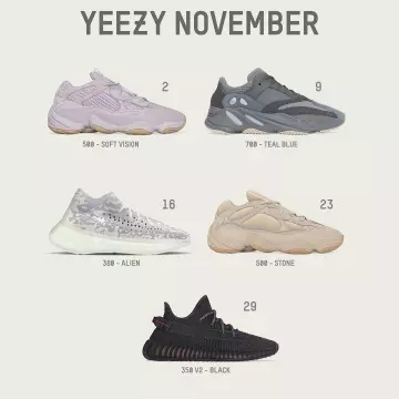 YEEZY 500 SOFT VISION of Kanye West account on the Instagram of @yeezymafia