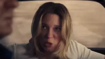 White Rib Tee worn by Madeleine Swann (Léa Seydoux) in No Time To Die