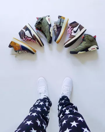 Air Force 1 Low Travis Scott (AF100) en la cuenta de Instagram de @will.i.ian