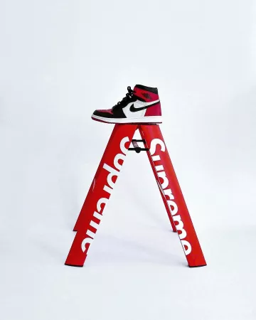 Supreme Lucano Step Ladder Red on the account Instagram of @will.i.ian