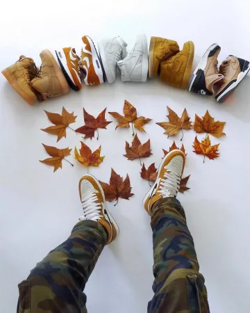 Air Force 1 High Flax on the account Instagram of @will.i.ian
