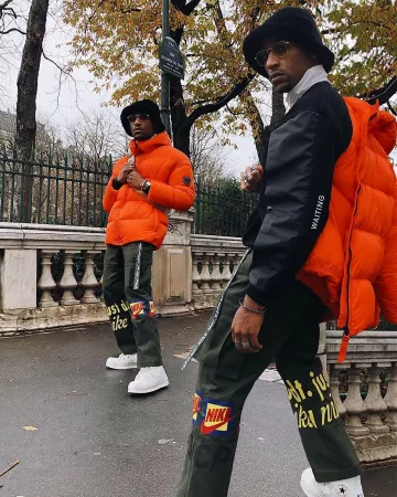 Nike x Cactus Plant Flea Market Trackpants Olive sur le compte Instagram de @gaeloupas