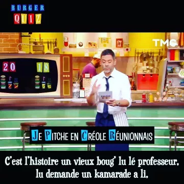 Chemise blanche de Manu Payet sur le compte Instagram de @manupayet dans Burger Quiz