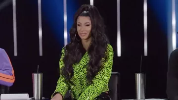 Silver hoop earrings of Herself - Judge unknown episodes (Cardi B) in Rhythm + Flow (S01E05)