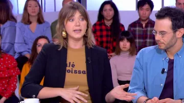 The black jacket welt pockets and collar blazer Camille Dauxert in Clicks