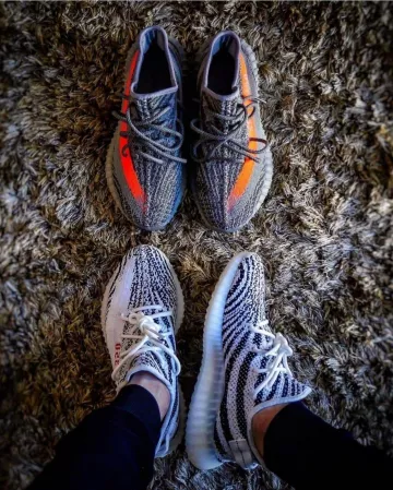 Yeezy 350 zebra en la cuenta de Instagram de @mrpreorders