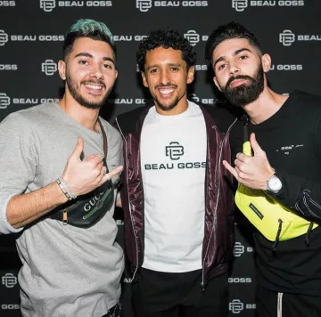 The white t-shirt Beau Goss worn by Marquinhos Paraná on the account Instagram of @sostyle_off 