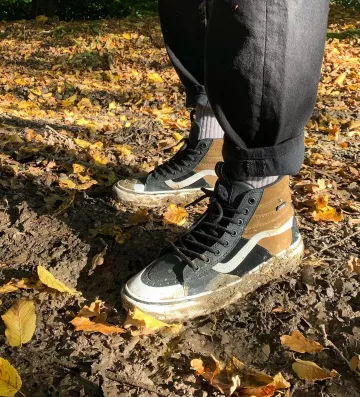 Vans sk8-hi mte 2.0 worn by tyrone clarke on the account Instagram of @asos_ty