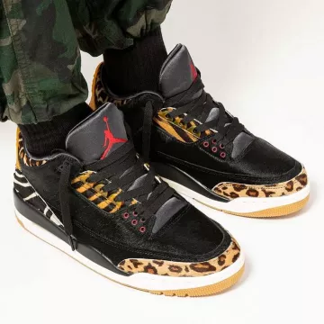 Jordan 3 Retro SE Animal Instinct en la cuenta de Instagram de @theshoegame