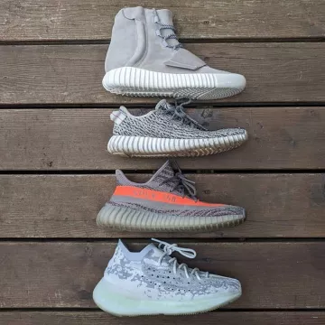 Adidas Yeezy Boost 350 Turtledove en la cuenta de Instagram de @theshoegame