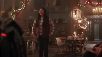 White Check Sweater worn by Alice Kwan (Sherry Cola) in Good Trouble Season 2 Episode 10