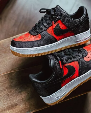 Air Force 1 Diseño de fragmento bajo x CLOT en la cuenta de Instagram de @cran