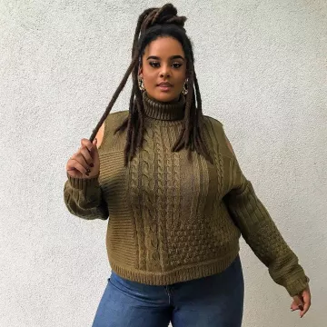 Pull al turtleneck jumper worn by sophia tassew on the account Instagram of @asos_sophia