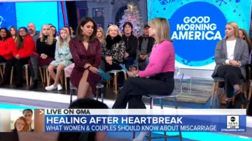 Great Jones Red An­i­mal Print­ed Dress worn by Cecilia Vega on Good Morning America December 16, 2019