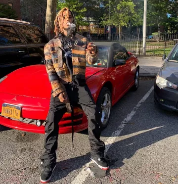 Gnar's Air Jordan 4 Retro (Bred) en la cuenta de Instagram de @lilgnar