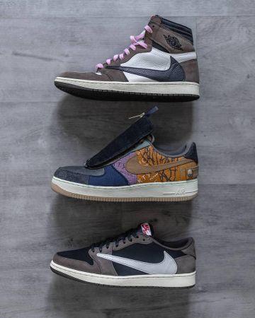 Jordan 1 Retro Low OG SP Travis Scott en la cuenta de Instagram de @navkhuttan