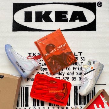 Converse Chuck Taylor All-Star Vulcanized Hi Off-White sur le compte Instagram de @skint_shop