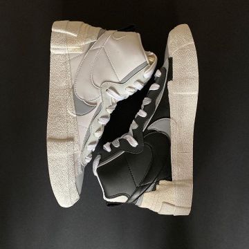 Nike Blazer Mid sacai White Grey sur le compte Instagram de @skint_shop