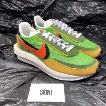 Nike LD Waffle Sacai Green Multi sur le compte Instagram de @skint_shop