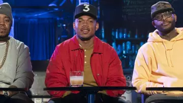 Yellow henley top of Chance The Rapper in Rhythm + Flow (S01E04)