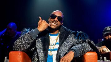 Black bandana print jacket Snoop Dogg in Rhythm + Flow (S01E01)