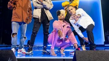 Pink fuzzy jacket of Londynn B in Rhythm + Flow (S01E08)