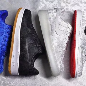 Blue Silk Air Force 1 Nike x Clot on the account Instagram of @myeezy33
