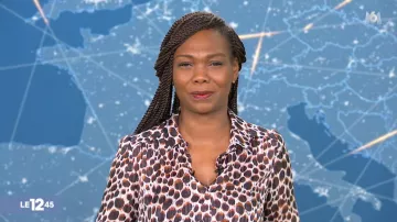 The printed shirt leopard Kareen Guiock in The 12:45, M6