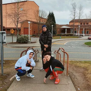 Claquette Gucci (red) Lil Mosey on the account Instagram of @lilmosey