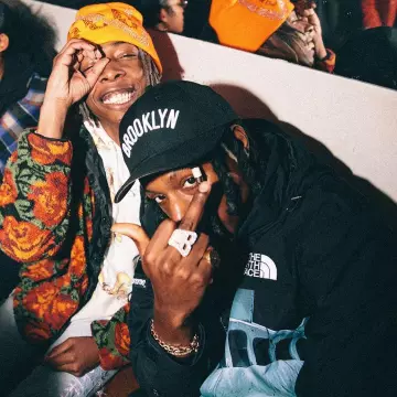 The coat, Supreme x The North Face of Joey Bada$$ on the account Instagram of @joeybadass