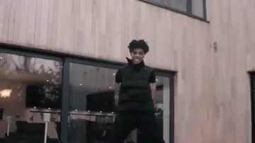 Nike Black Down Tech Pack Vest worn by Scarlxrd on his GEMINI ANTHEM. music video