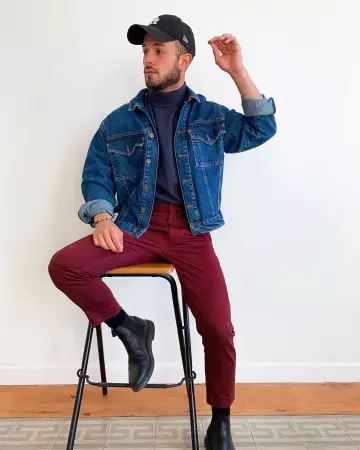 Skinny pants follows trousers worn by thomas suissa on the account Instagram of @asos_thomas