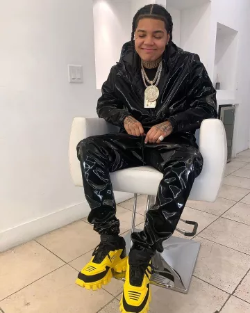 The black jacket in vinyl, Young M. A on the account Instagram of @youngma