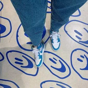 Jordan 1 Retro UNC range by elizastreet on the account Instagram of @elizastreet 