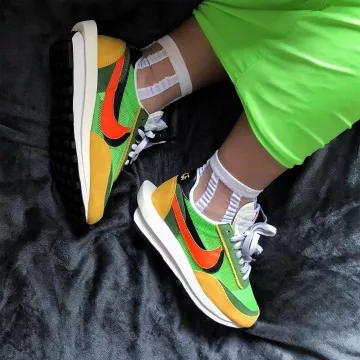Nike LD Waffle Sacai Green Multi usado por lasnobdughetto en la cuenta de Instagram de @lasnobdughetto 
