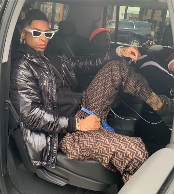 Jogging Fendi monogrammed worn by Ronny J on the account Instagram of @omgronny
