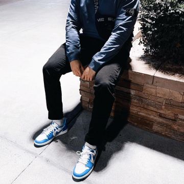 jordan retro unc portée par whosmarky   sur le compte Instagram de @whosmarky 