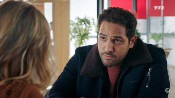 The Jacket Douglas right collar fur effect Karim (Samy Gharbi) in Tomorrow belongs to us