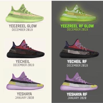 Adidas Yeezy Boost 350 V2 Yeezreel (Reflective) sur le compte Instagram de @yeezymafia_morocco