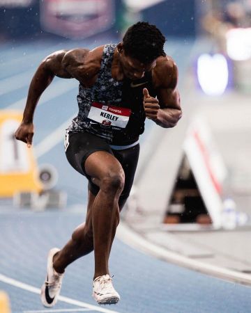 Nike Zoom JA Fly 3 Fred Kerley on the account Instagram of @fkerley99