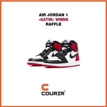 Jordan 1 Retro High Satin Black Toe (W) en la cuenta de Instagram de @sneakerallstars_event