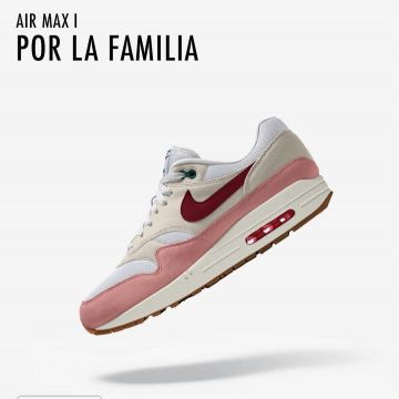Air Max 1 Por La Familia usado por whosmarky en la cuenta de Instagram de @whosmarky 