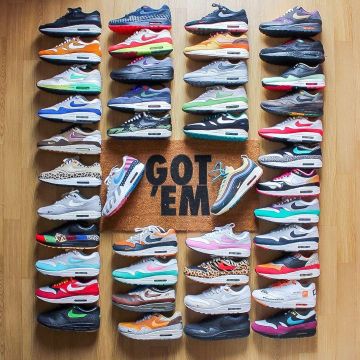 Air Max 1 Atmos Animal Pack 2.0 (2018 All Black Box) sur le compte Instagram de @la_sneakerie_