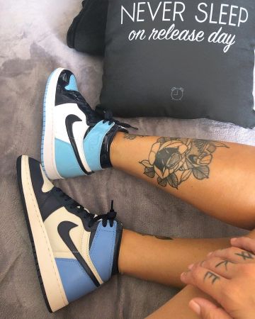 Jordan 1 Retro High Obsidian UNC sur le compte Instagram de @celouuuuuuuu