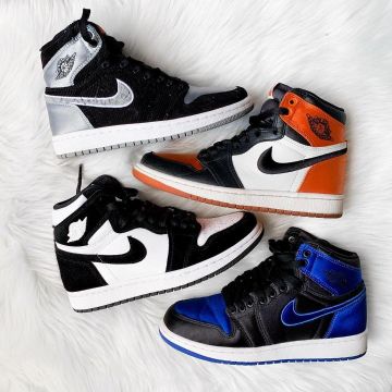 Jordan 1 Retro High Satin Shattered Backboard (W) usado por little_laces en la cuenta de Instagram de @little_laces 