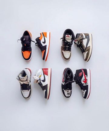 Rear panel Jordan 1 Low Shattered (GS) account on the Instagram of @jordan1sonly